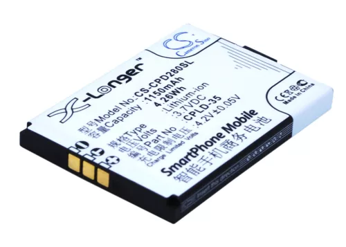Coolpad CPLD-35 helyettesítő mobiltelefon akkumulátor (Li-ion, 3.7V, 1150mAh / 4.26Wh) - Utángyártott