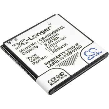   Huawei HB5N1H helyettesítő mobiltelefon akkumulátor (Li-ion, 3.7V, 1800mAh / 6.66Wh) - Utángyártott