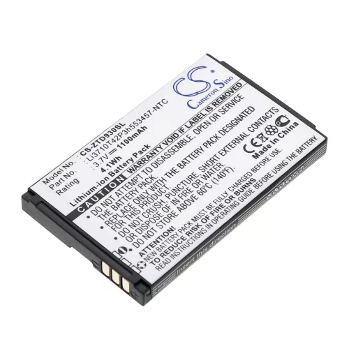 ZTE Li3710T42P3h553457-NTC helyettesítő mobiltelefon akkumulátor (Li-ion, 3.7V, 1100mAh / 4.1WH) - Utángyártott