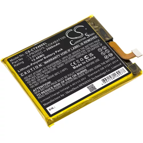 Crosscall LPN385375 helyettesítő mobiltelefon akkumulátor (Li-Polymer, 3.85V, 3500mAh / 13.48Wh) - Utángyártott
