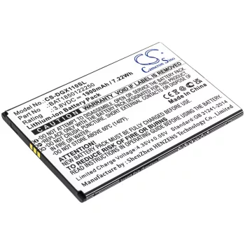   Doogee BAT1850122250 helyettesítő mobiltelefon akkumulátor (Li-ion, 3.8V, 1900mAh / 7.22Wh) - Utángyártott