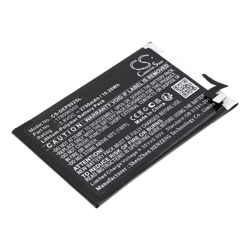 Doro 286385939 helyettesítő mobiltelefon akkumulátor (Li-Polymer, 3.8V, 2700mAh / 10.26Wh) - Utángyártott