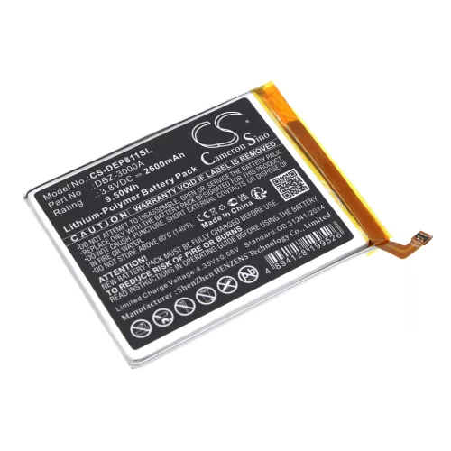 Doro DBZ-3000A helyettesítő mobiltelefon akkumulátor (Li-Polymer, 3.8V, 2500mAh / 9.50Wh) - Utángyártott