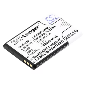   Doro DBAB-800A helyettesítő mobiltelefon akkumulátor (Li-ion, 3.7V, 900mAh / 3.33Wh) - Utángyártott