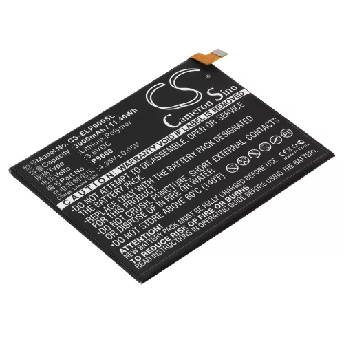 Elephone P9000 helyettesítő mobiltelefon akkumulátor (Li-Polymer, 3.8V, 3000mAh / 11.40Wh) - Utángyártott