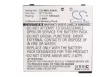 Elson BTY26166ELSON/STD helyettesítő mobiltelefon akkumulátor (Li-ion, 3.7V, 550mAh) - Utángyártott