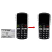 Emporia AK-V27-BC helyettesítő mobiltelefon akkumulátor (Li-ion, 3.7V, 1050mAh / 3.89Wh) - Utángyártott