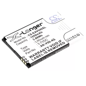   Emporia AK-V50-4G helyettesítő mobiltelefon akkumulátor (Li-ion, 3.7V, 1050mAh / 3.89Wh) - Utángyártott
