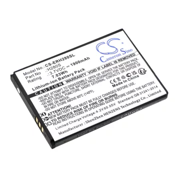   Energizer H280S helyettesítő mobiltelefon akkumulátor (Li-ion, 3.7V, 1900mAh / 7.03Wh) - Utángyártott