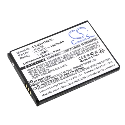 Energizer H280S helyettesítő mobiltelefon akkumulátor (Li-ion, 3.7V, 1900mAh / 7.03Wh) - Utángyártott