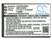 Evolveo SGP-X1BAT helyettesítő mobiltelefon akkumulátor (Li-ion, 3.7V, 1700mAh / 6.29Wh) - Utángyártott