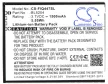 Fly BL5204 helyettesítő mobiltelefon akkumulátor (Li-ion, 3.7V, 1500mAh / 5.55Wh) - Utángyártott