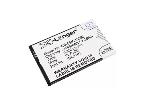 Fly BL3707 helyettesítő mobiltelefon akkumulátor (Li-ion, 3.7V, 2500mAh / 9.25Wh) - Utángyártott