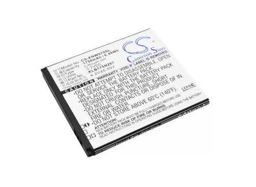 KONKA KLB175N267 helyettesítő mobiltelefon akkumulátor (Li-ion, 3.7V, 1750mAh / 6.48Wh) - Utángyártott