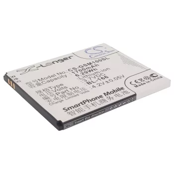   Gsmart BL-166 helyettesítő mobiltelefon akkumulátor (Li-ion, 3.7V, 1700mAh / 6.29Wh) - Utángyártott