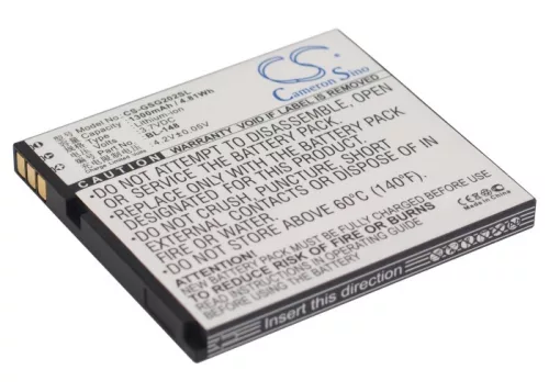 Gigabyte BL-148 helyettesítő mobiltelefon akkumulátor (Li-ion, 3.7V, 1300mAh / 4.81Wh) - Utángyártott