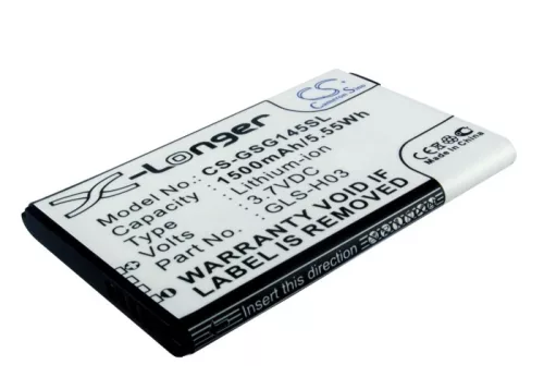 Gigabyte GLS-H03 helyettesítő mobiltelefon akkumulátor (Li-ion, 3.7V, 1500mAh / 5.55Wh) - Utángyártott