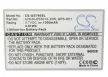 Gigabyte GPS-H01 helyettesítő mobiltelefon akkumulátor (Li-ion, 3.7V, 1300mAh / 4.81Wh) - Utángyártott