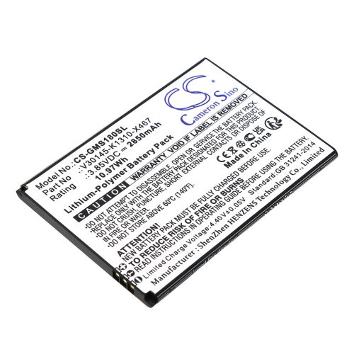 Gigaset GS180 készülékhez mobiltelefon akkumulátor (Li-Polymer, 3.85V, 2850mAh / 10.97Wh) - Utángyártott