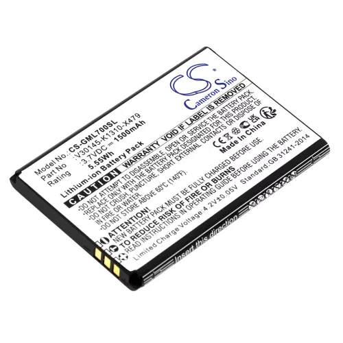Gigaset V30145-K1310-X479 helyettesítő mobiltelefon akkumulátor (Li-ion, 3.7V, 1500mAh / 5.55Wh) - Utángyártott
