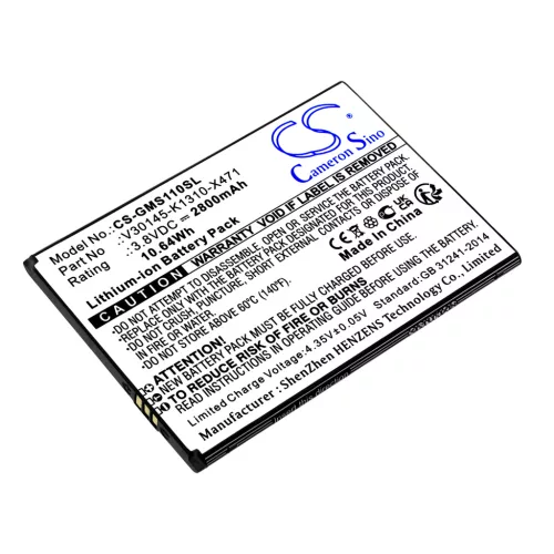 Gigaset V30145-K1310-X471 helyettesítő mobiltelefon akkumulátor (Li-ion, 3.8V, 2800mAh / 10.64Wh) - Utángyártott