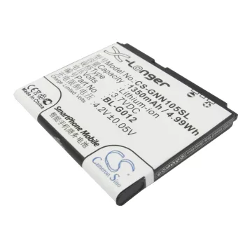   GIONEE BL-G012 helyettesítő mobiltelefon akkumulátor (Li-ion, 3.7V, 1350mAh / 4.99Wh) - Utángyártott