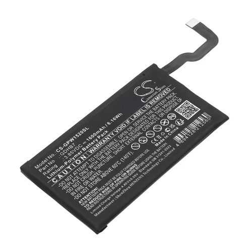 Google GDHB7 helyettesítő mobiltelefon akkumulátor (Li-Polymer, 3.85V, 1600mAh / 6.16Wh) - Utángyártott