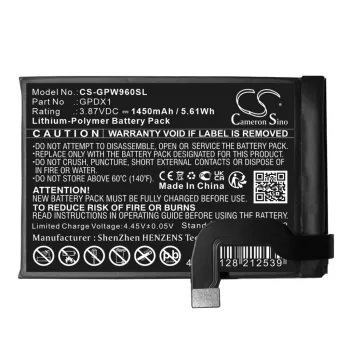  Google GPDX1 helyettesítő mobiltelefon akkumulátor (Li-Polymer, 3.87V, 1450mAh / 5.61Wh) - Utángyártott