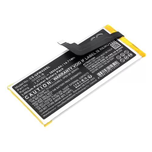 Google G025E-B helyettesítő mobiltelefon akkumulátor (Li-Polymer, 3.87V, 3800mAh / 14.71Wh) - Utángyártott
