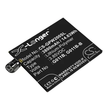   Google G011B-B helyettesítő mobiltelefon akkumulátor (Li-Polymer, 3.85V, 3800mAh / 14.63Wh) - Utángyártott
