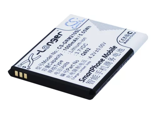 Green Orange Q802 helyettesítő mobiltelefon akkumulátor (Li-ion, 3.7V, 1500mAh / 5.55Wh) - Utángyártott
