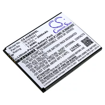   Highscreen TBT9780A1 helyettesítő mobiltelefon akkumulátor (Li-Polymer, 3.8V, 2000mAh / 7.60Wh) - Utángyártott