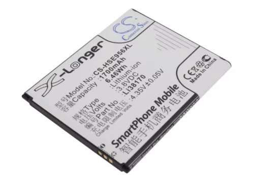 Hisense LI38170 helyettesítő mobiltelefon akkumulátor (Li-ion, 3.8V, 1700mAh / 6.46Wh) - Utángyártott