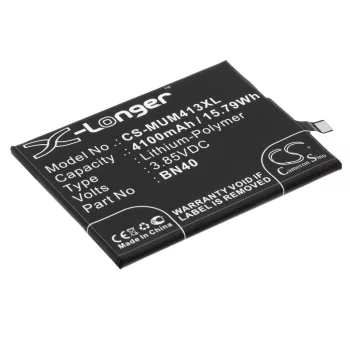   Hongmi BN40 helyettesítő mobiltelefon akkumulátor (Li-Polymer, 3.85V, 4100mAh / 15.79Wh) - Utángyártott