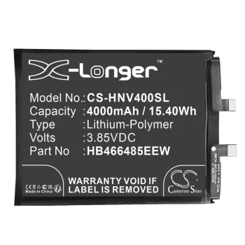   Honor HB466485EEW helyettesítő mobiltelefon akkumulátor (Li-Polymer, 3.85V, 3600mAh / 13.86Wh) - Utángyártott