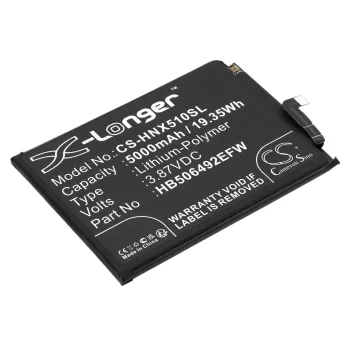   Honor HB506492EFW helyettesítő mobiltelefon akkumulátor (Li-Polymer, 3.87V, 5000mAh / 19.35Wh) - Utángyártott