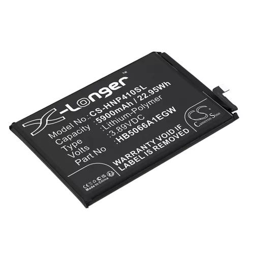 Honor HB5066A1EGW helyettesítő mobiltelefon akkumulátor (Li-Polymer, 3.89V, 5900mAh / 22.95Wh) - Utángyártott