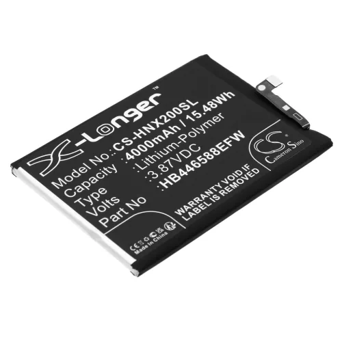 Honor HB446588EFW helyettesítő mobiltelefon akkumulátor (Li-Polymer, 3.87V, 4000mAh / 15.48Wh) - Utángyártott