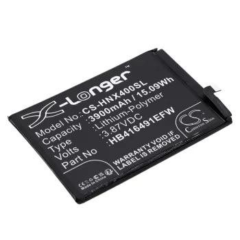   Honor HB416491EFW helyettesítő mobiltelefon akkumulátor (Li-Polymer, 3.87V, 3900mAh / 15.09Wh) - Utángyártott