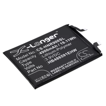  Honor HB486591EHW helyettesítő mobiltelefon akkumulátor (Li-Polymer, 3.9V, 4900mAh / 19.11Wh) - Utángyártott