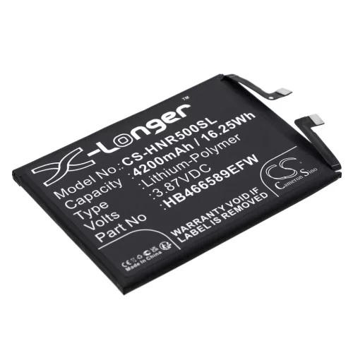 Honor HB466589EFW helyettesítő mobiltelefon akkumulátor (Li-Polymer, 3.87V, 4200mAh / 16.25Wh) - Utángyártott