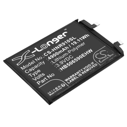 Honor HB506590EHW helyettesítő mobiltelefon akkumulátor (Li-Polymer, 3.9V, 4900mAh / 19.11Wh) - Utángyártott