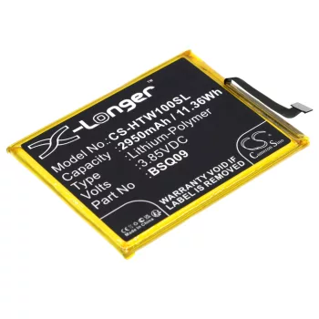   HTC BSQ09 helyettesítő mobiltelefon akkumulátor (Li-Polymer, 3.85V, 2950mAh / 11.36Wh) - Utángyártott