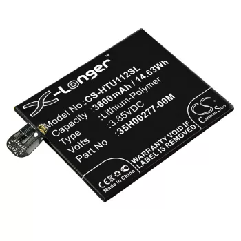   HTC 35H00277-00M helyettesítő mobiltelefon akkumulátor (Li-Polymer, 3.85V, 3800mAh / 14.63Wh) - Utángyártott