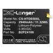 HTC B2PZ4100 helyettesítő mobiltelefon akkumulátor (Li-Polymer, 3.85V, 2940mAh / 11.32Wh) - Utángyártott