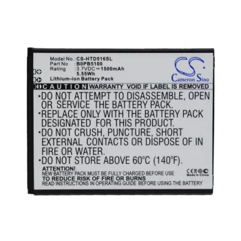   HTC B0PB5100 helyettesítő mobiltelefon akkumulátor (Li-ion, 3.7V, 1500mAh / 5.55Wh) - Utángyártott