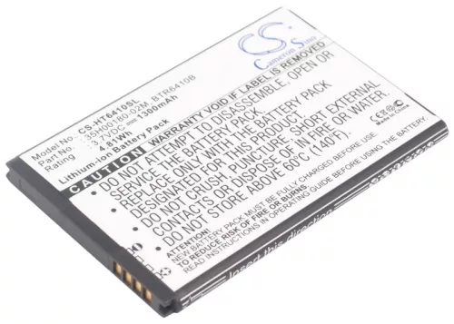 HTC BTR6410B helyettesítő mobiltelefon akkumulátor (Li-ion, 3.7V, 1300mAh / 4.81Wh) - Utángyártott