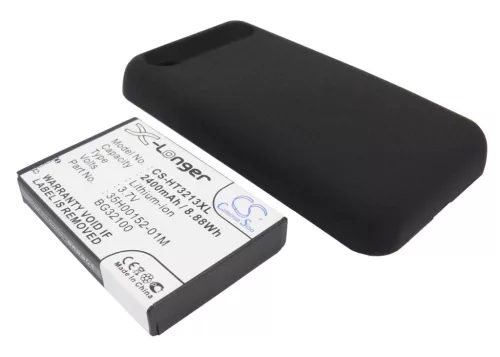 HTC BG32100 helyettesítő mobiltelefon akkumulátor (Li-ion, 3.7V, 2400mAh / 8.88Wh) - Utángyártott