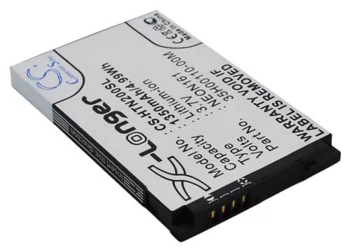 HTC NEON161 helyettesítő mobiltelefon akkumulátor (Li-ion, 3.7V, 1350mAh / 4.99Wh) - Utángyártott
