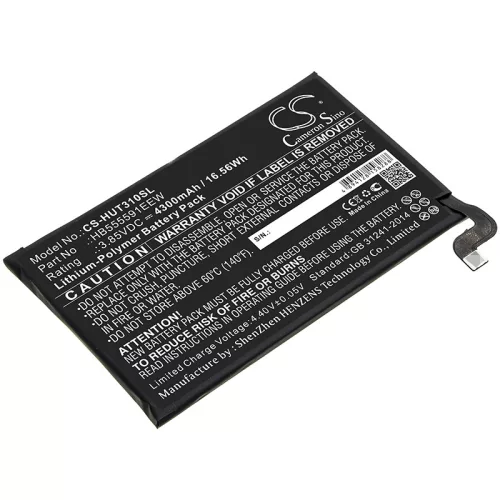 Huawei HB555591EEW helyettesítő mobiltelefon akkumulátor (Li-Polymer, 3.85V, 4300mAh / 16.56Wh) - Utángyártott